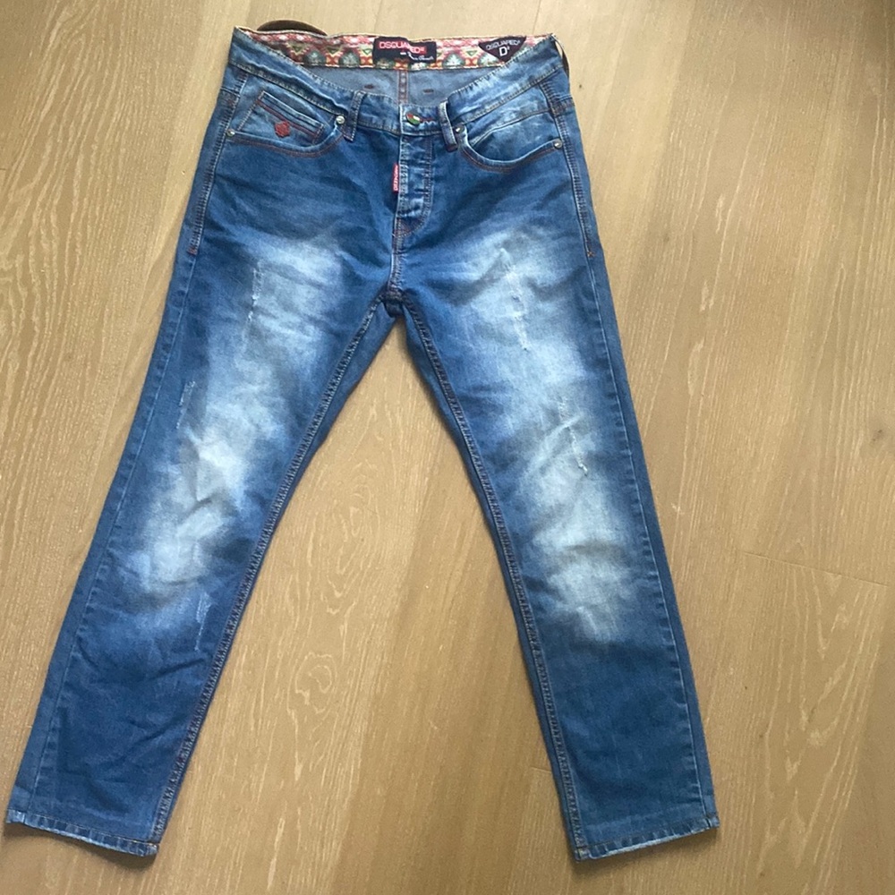 DSQUARED2 men’s straight leg jeans